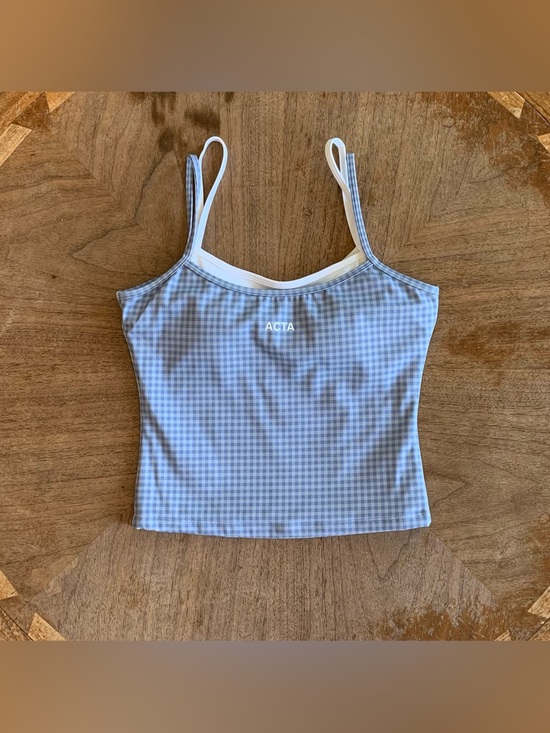 Acta Other - ACTA Blue Gingham Edge Tank